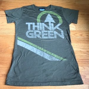 Junk Food brand “think green” t-shirt